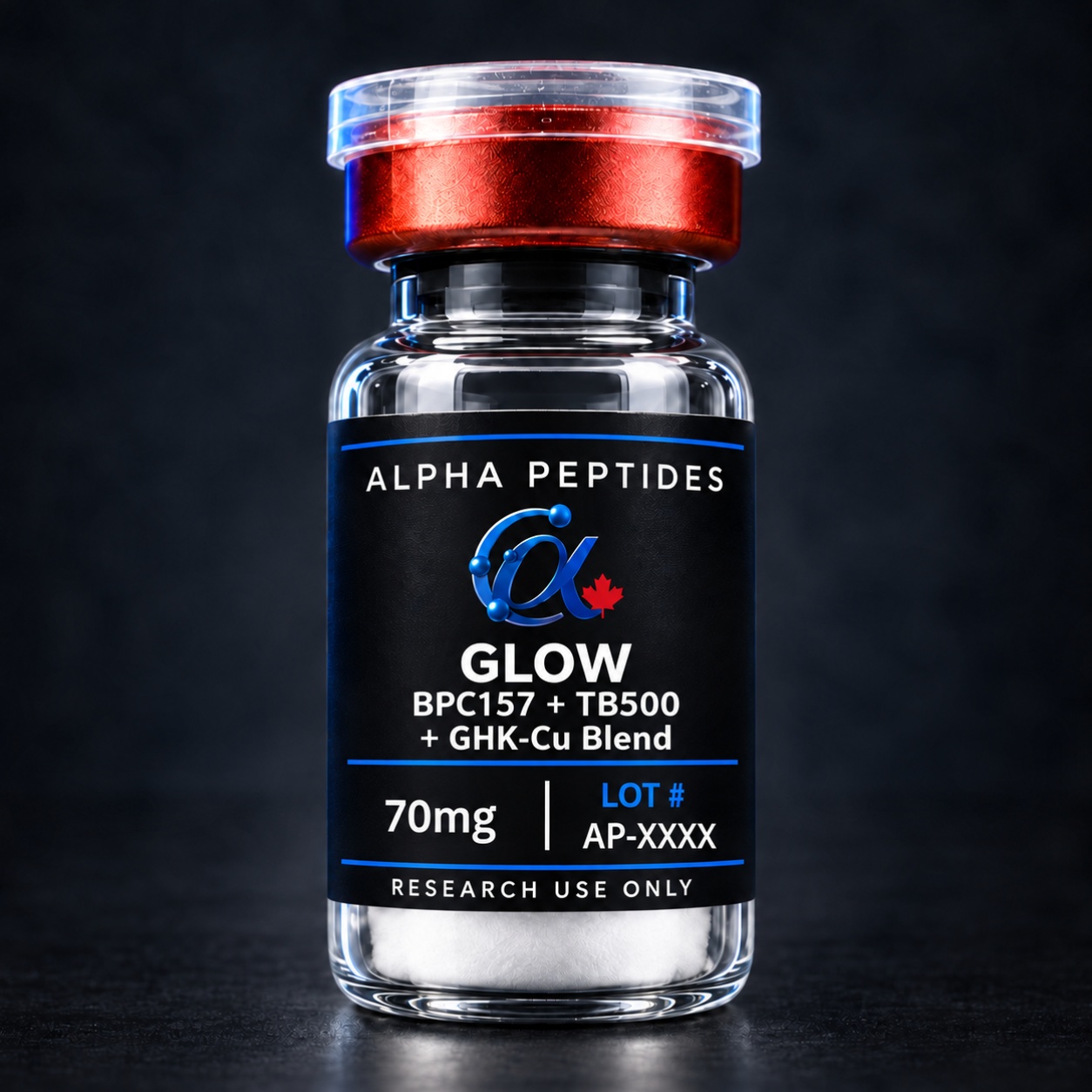 GLOW BPC157 + TB500 + GHK-Cu Blend